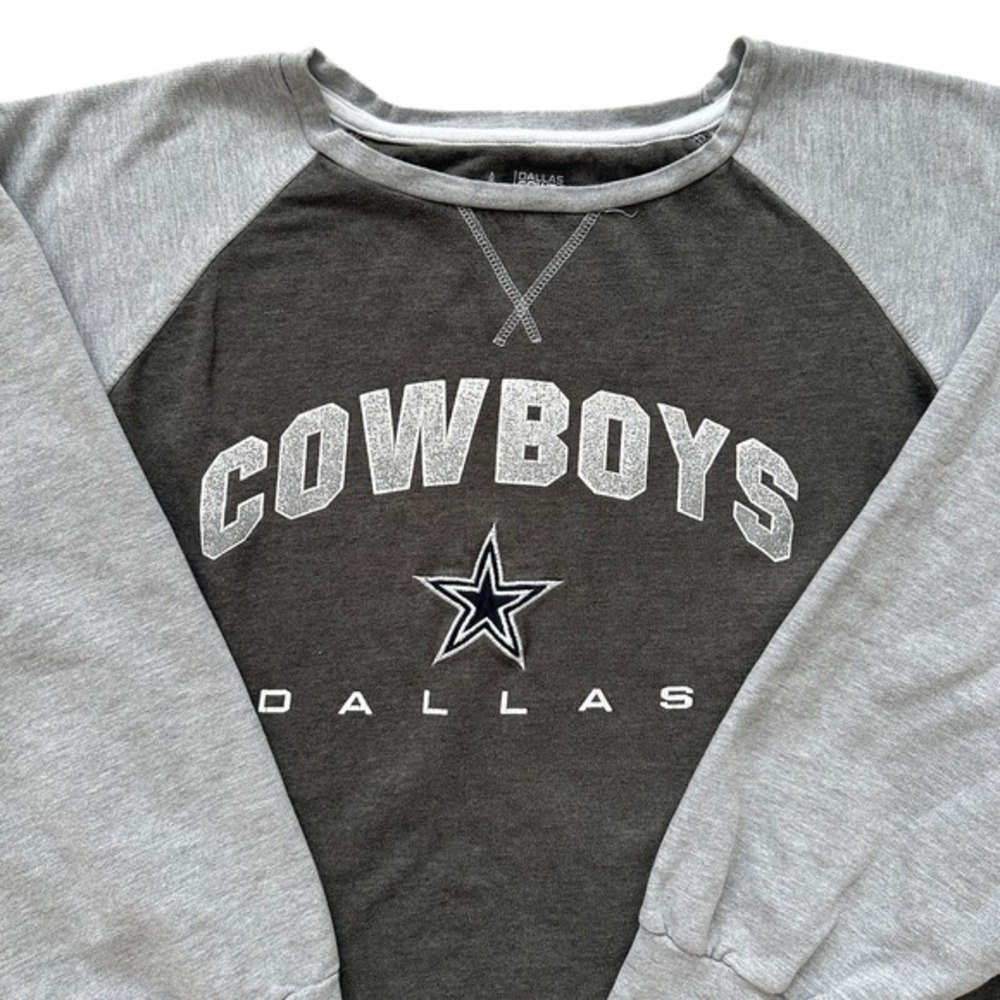 Dallas Cowboys NFL Sweatshirt Pullover Crewneck Graphic Football Mens 2XL Gray